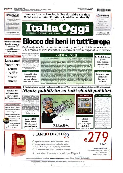 Italia oggi : quotidiano di economia finanza e politica